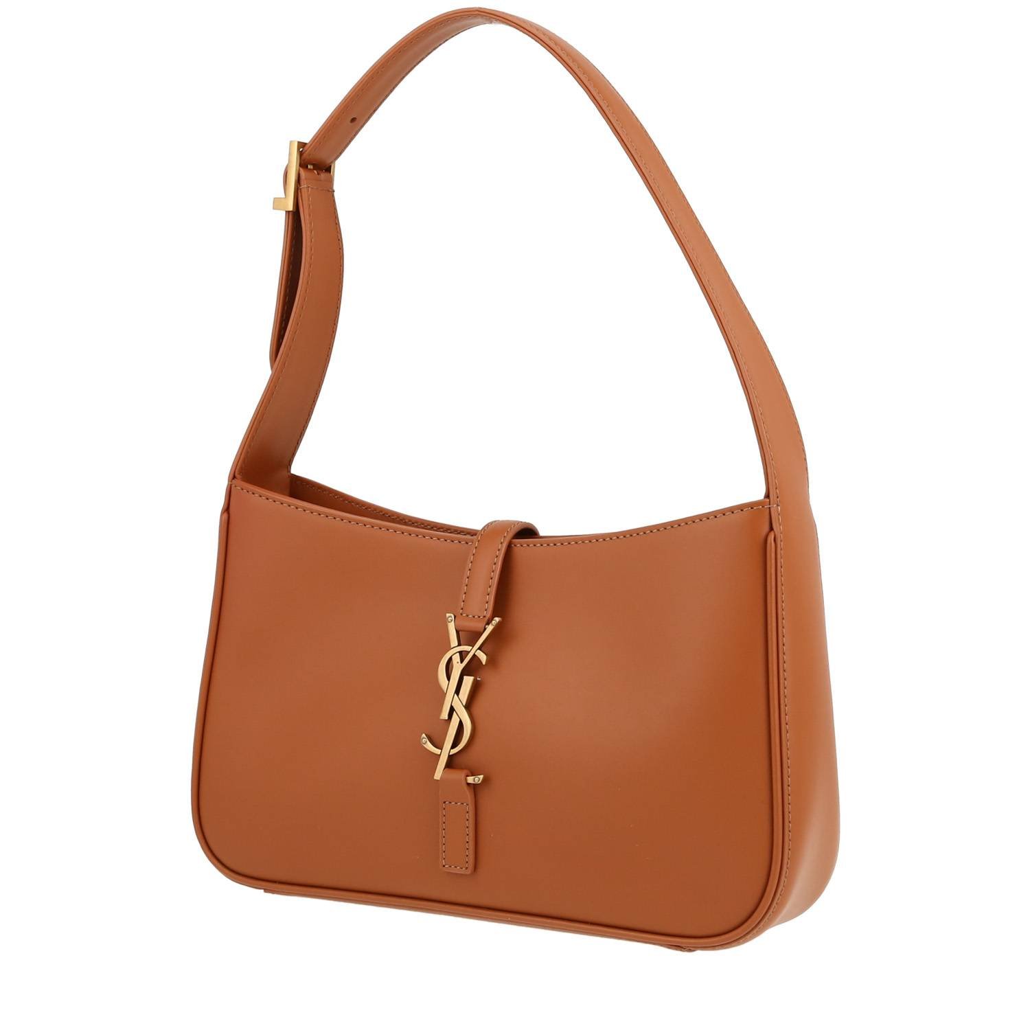 Saint Laurent 5 à 7 handbag in brown leather