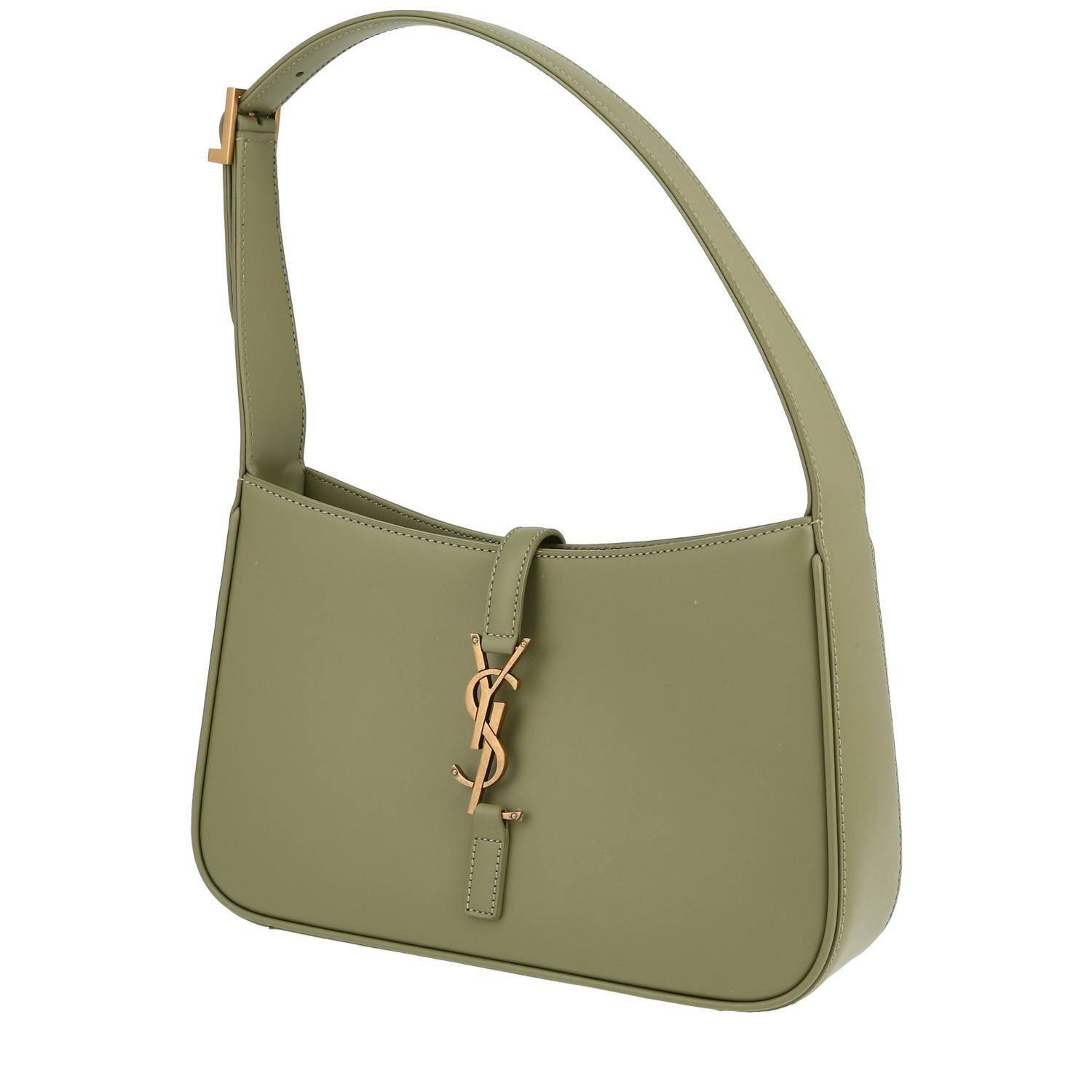 Saint Laurent 5 à 7 handbag in green leather