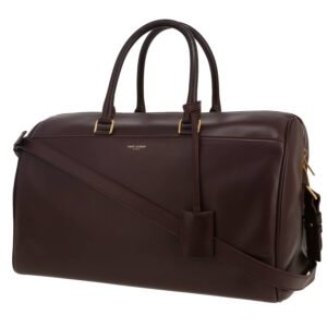 Saint Laurent Duffle handbag in plum leather