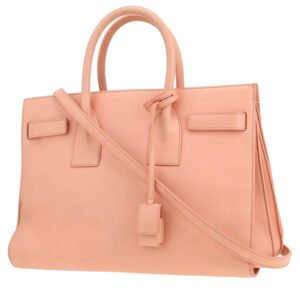 Saint Laurent Sac de jour small model shoulder bag in pink leather