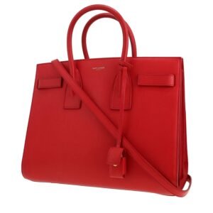 Saint Laurent Sac de jour small shoulder bag in red leather