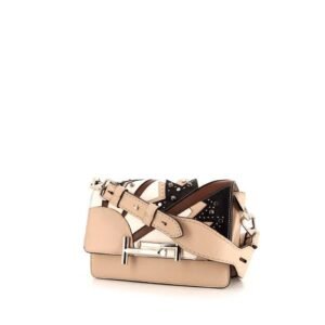 Tod's Double T Rock Strass shoulder bag in beige leather