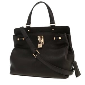 Valentino Garavani JoyLock handbag in black grained leather