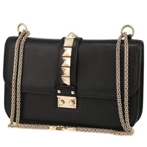 Valentino Garavani Rockstud shoulder bag in black leather