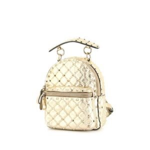 Valentino Rockstud mini backpack in gold leather